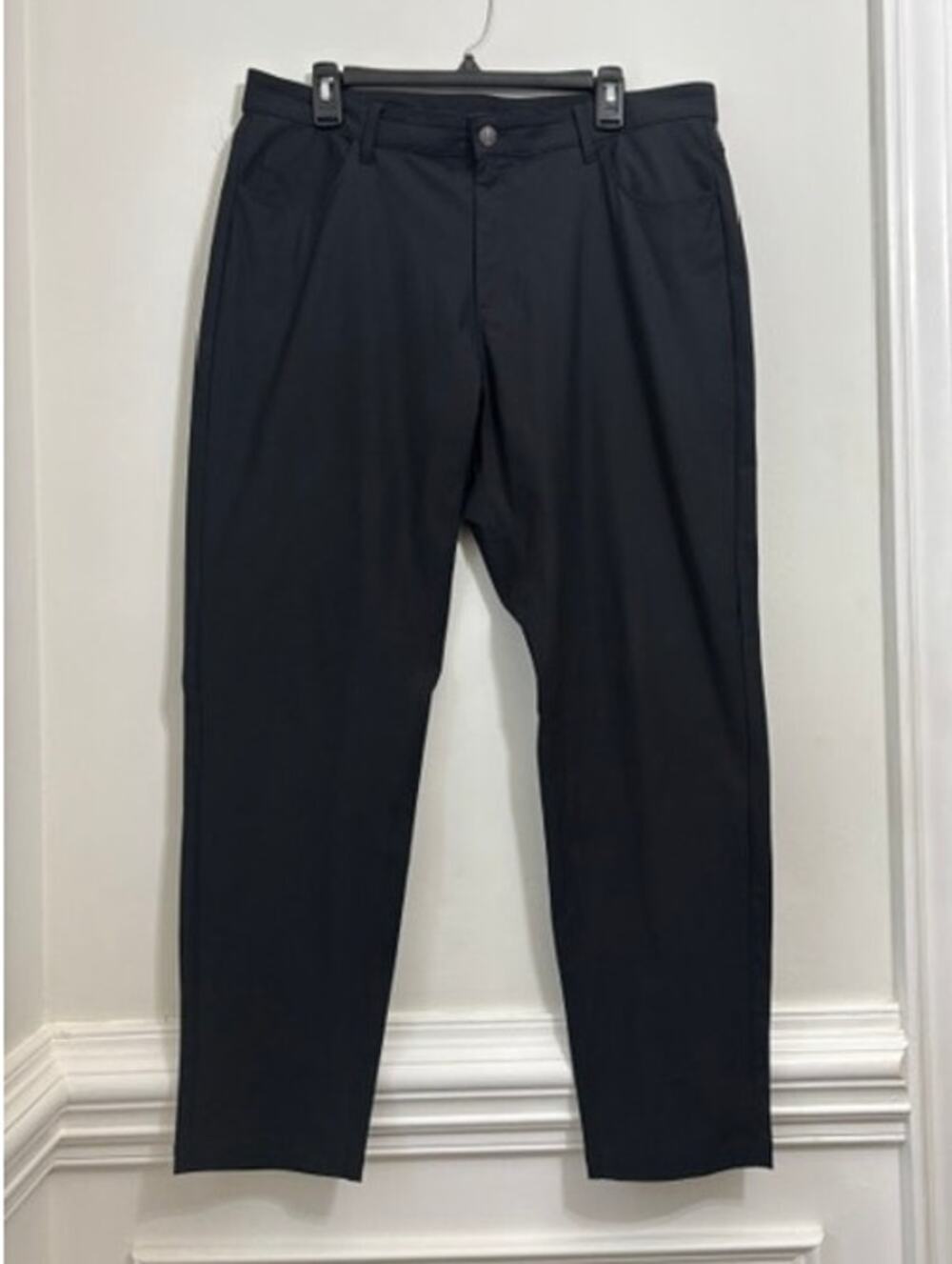 Fabletics Mens Pants 38X32 The Don 5-Pocket Classic Fit Stretch Golf Black